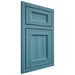 Shiloh Cabinetry Beaded Inset Greensboro Hickory Plain Cut Aqua Door