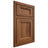 Shiloh Cabinetry Beaded Inset Greensboro Hickory Plain Cut Burnt Sugar Door