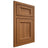 Shiloh Cabinetry Beaded Inset Greensboro Hickory Plain Cut Chestnut Door