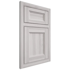 Shiloh Cabinetry Beaded Inset Greensboro Hickory Plain Cut Cotton Door