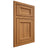 Shiloh Cabinetry Beaded Inset Greensboro Hickory Plain Cut Medium Door