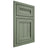 Shiloh Cabinetry Beaded Inset Greensboro Hickory Plain Cut Moss Door