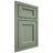 Shiloh Cabinetry Beaded Inset Greensboro Poplar Plain Cut Moss Door