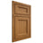 Shiloh Cabinetry Beaded Inset Greensboro Red Oak Plain Cut Autumn Door