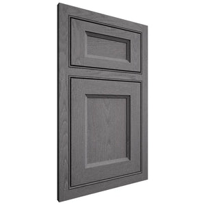 Shiloh Cabinetry Beaded Inset Greensboro Red Oak Plain Cut Cadet Door
