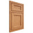 Shiloh Cabinetry Beaded Inset Greensboro Red Oak Plain Cut Medium Door