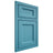 Shiloh Cabinetry Beaded Inset Greensboro White Oak Plain Cut Aqua Door