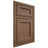 Shiloh Cabinetry Beaded Inset Greensboro White Oak Plain Cut Autumn Door