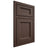 Shiloh Cabinetry Beaded Inset Greensboro White Oak Plain Cut Dusk Door