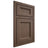 Shiloh Cabinetry Beaded Inset Greensboro White Oak Plain Cut Mineral Door