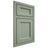 Shiloh Cabinetry Beaded Inset Greensboro White Oak Plain Cut Moss Door