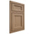 Shiloh Cabinetry Beaded Inset Greensboro White Oak Plain Cut Natural Door