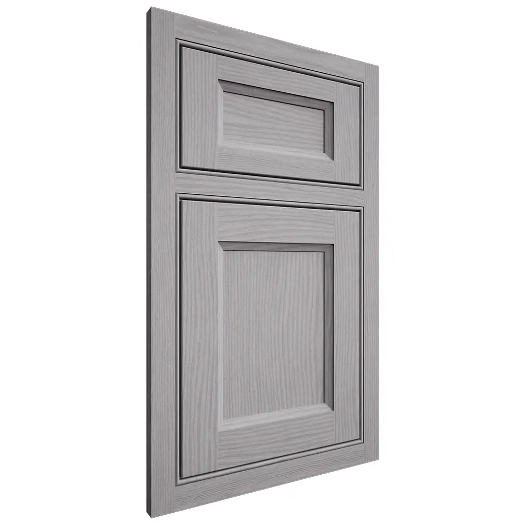 Shiloh Cabinetry Beaded Inset Greensboro White Oak Plain Cut Stratus Door