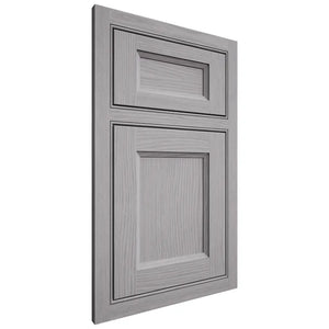 Shiloh Cabinetry Beaded Inset Greensboro White Oak Plain Cut Stratus Door