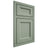 Shiloh Cabinetry Beaded Inset Greensboro White Oak Quarter Sawn Moss Door