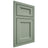 Shiloh Cabinetry Beaded Inset Greensboro White Oak Rift Cut Moss Door