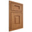 Shiloh Cabinetry Beaded Inset Hamlin Alder Plain Cut Caramel Door