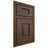 Shiloh Cabinetry Beaded Inset Hamlin Alder Plain Cut Caviar Door