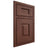 Shiloh Cabinetry Beaded Inset Hamlin Cherry Plain Cut Bourbon Door