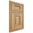Shiloh Cabinetry Beaded Inset Hamlin Hickory Plain Cut Natural Door