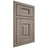 Shiloh Cabinetry Beaded Inset Hamlin Hickory Plain Cut Sterling Door