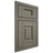 Shiloh Cabinetry Beaded Inset Hamlin Hickory Plain Cut Thyme Door