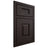 Shiloh Cabinetry Beaded Inset Hamlin Maple Plain Cut Espresso Door