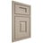Shiloh Cabinetry Beaded Inset Hamlin Maple Plain Cut Pebble Door