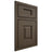 Shiloh Cabinetry Beaded Inset Hamlin Maple Plain Cut Perfect Brown Door