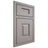 Shiloh Cabinetry Beaded Inset Hamlin Paintable Dovetail Gray Door