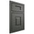 Shiloh Cabinetry Beaded Inset Hamlin Paintable Pewter Green Door