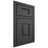 Shiloh Cabinetry Beaded Inset Hamlin Poplar Plain Cut Cadet Door