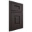 Shiloh Cabinetry Beaded Inset Hamlin Poplar Plain Cut Carbon Door