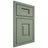 Shiloh Cabinetry Beaded Inset Hamlin Poplar Plain Cut Moss Door