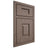 Shiloh Cabinetry Beaded Inset Hamlin Poplar Plain Cut River Rock Door