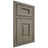 Shiloh Cabinetry Beaded Inset Hamlin Poplar Plain Cut Sterling Door