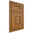 Shiloh Cabinetry Beaded Inset Hamlin Red Oak Plain Cut Autumn Door