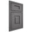 Shiloh Cabinetry Beaded Inset Hamlin Red Oak Plain Cut Cadet Door