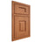 Shiloh Cabinetry Beaded Inset Hamlin Red Oak Plain Cut Harvest Door
