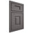 Shiloh Cabinetry Beaded Inset Hamlin Walnut Plain Cut Cadet Door