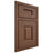 Shiloh Cabinetry Beaded Inset Hamlin Walnut Plain Cut Natural Door