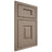 Shiloh Cabinetry Beaded Inset Hamlin White Oak Plain Cut Almond Door