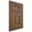 Shiloh Cabinetry Beaded Inset Hamlin White Oak Plain Cut Autumn Door