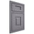 Shiloh Cabinetry Beaded Inset Hamlin White Oak Plain Cut Cadet Door