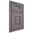 Shiloh Cabinetry Beaded Inset Hamlin White Oak Plain Cut Flagstone Door