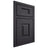 Shiloh Cabinetry Beaded Inset Hamlin White Oak Plain Cut Harbor Door