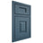 Shiloh Cabinetry Beaded Inset Hamlin White Oak Plain Cut Hudson Door