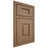 Shiloh Cabinetry Beaded Inset Hamlin White Oak Plain Cut Medium Door