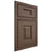 Shiloh Cabinetry Beaded Inset Hamlin White Oak Plain Cut Mineral Door