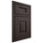 Shiloh Cabinetry Beaded Inset Hamlin White Oak Plain Cut Morel Door